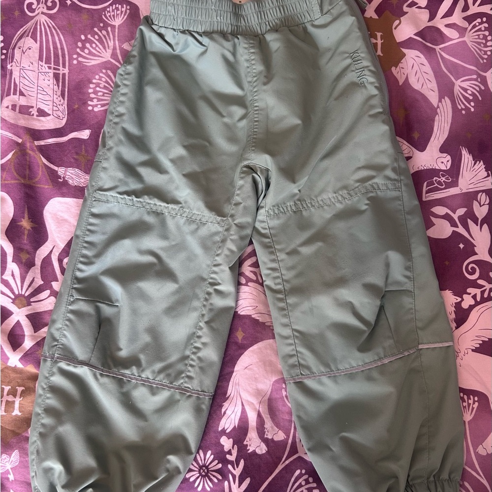 Kuling Kids Green water rain pants